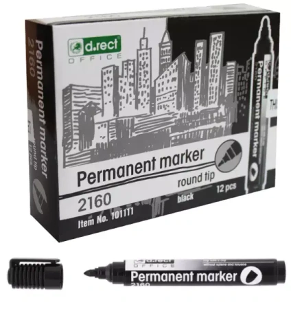 Marker okrągły, czarny