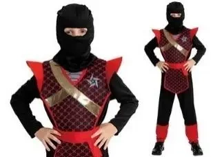 Strój Ninja Wojownik rozmiar L130-140cm - Madej