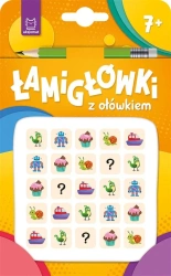 Łamigłówki z ołówkiem 7+ Książeczka pomarańczowa - praca zbiorowa