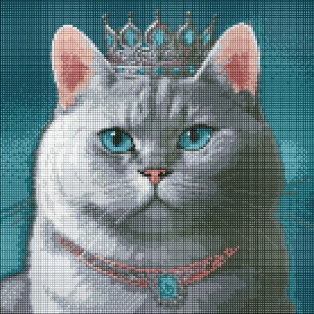 Diamentowa mozaika - Dumny król 40x40cm - Ideyka