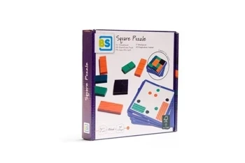 Drewniana gra Łamigłówka zakryj kropki - BS Toys