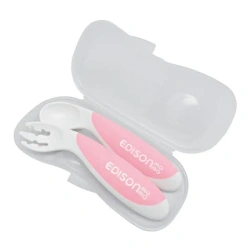 Sztućce edukacyjne peach - edisonMAMA