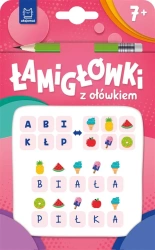Łamigłówki z ołówkiem 7+ Książeczka różowa - praca zbiorowa