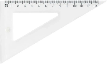 Ekierka szkolna GR-853T 13,5cm/60 transparent GRAN - Grand