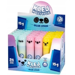 Klej w sztyfcie 15g Pixel/Pastel Animals (24szt) - ASTRA papiernicze