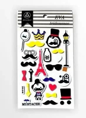 Stiker z elementami z pianki z lekkim brokatem - Galeria Hobby