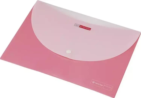 Koperta Focus C335 A4 2 kieszenie różowa - Panta Plast