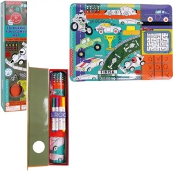 Silikonowa mata z łamigłowkami i grami Samochody - Floss & Rock