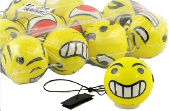 Piłeczka piankowa 6cm na gumce z rzepem (12szt) - ADAR