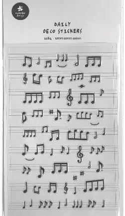 Naklejki ozdobne Muzyka Nuty - Suatelier
