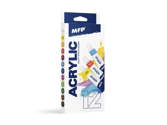 Farby akrylowe zestaw podstawowy 12x12ml - MFP