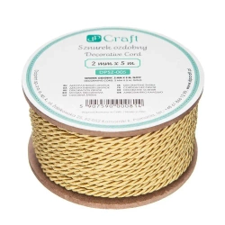 Sznurek bawełniany do makramy 2mmx10m beżowy - Dalprint dpCraft