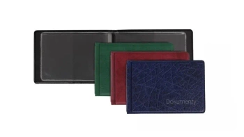 Okładka na dokumenty małe skóropodobna mix (10szt) - Biurfol