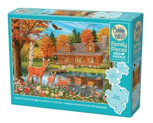 Puzzle 350 Dom nad stawem 113629 - Cobble Hill
