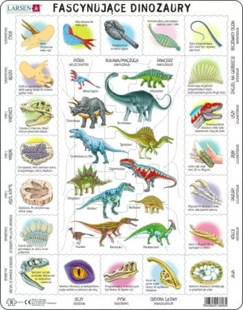 Układanka Fascynujące Dinozaury PL - Larsen