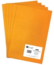 Filc poliestrowy A4 dark yellow 5 szt. - dp Craft