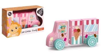 Zabawka drewniana - Samochód Lodziarnia Tiny Tails - Fabryka Kart Trefl Kraków