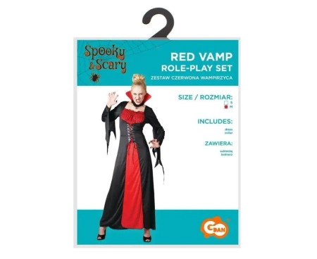 Strój dla dorosłych Czerwona Wampirzyca rozm. M - Godan