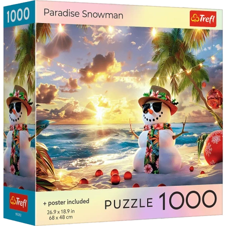 Puzzle 1000 USA Collection: Paradise Snowman TREFL
