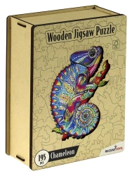 Puzzle 195 drewniane Kameleon - Recent Toys
