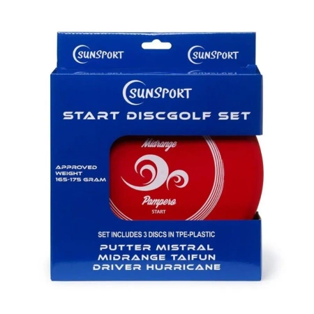 Sunsport Discgolf/Frisbee Golf zestaw 3 dysków POCZĄTKUJĄCY - Tactic