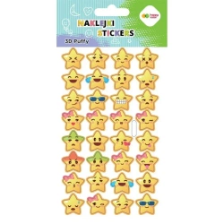 Naklejki 3D Puffy Emoticon 10x20cm HAPPY COLOR - GDD