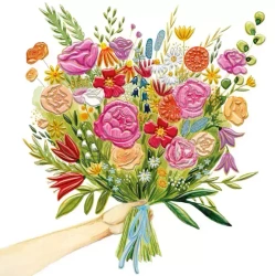 Karnet KW Pęk Kwiatów - Henry