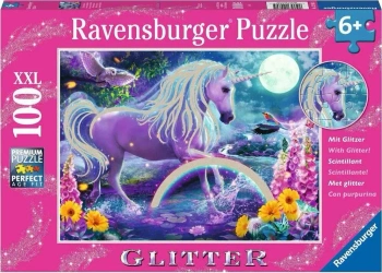 Puzzle 100 Brokatowy jednorożec - Ravensburger