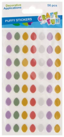 Naklej Wn Puffy Jajka 56szt Cf 12/144