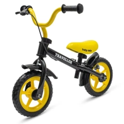 Rowerek biegowy z hamulcem Traveller czarny - Baby Mix