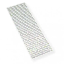 Kryształki samoprzylepne srebrne 6mm - Polsirhurt