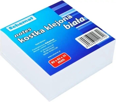 Kostka papierowa kolor 83x83x35mm nieklejona - Schemat