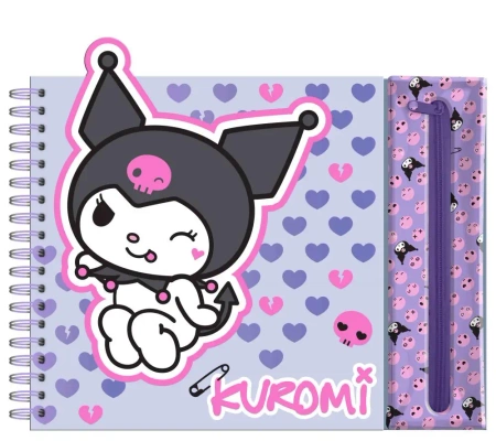 Zestaw kreatywny w saszetce 6 kredek Kuromi KU00004 - Kids Euroswan