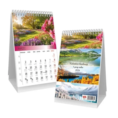 Kalendarz 2026 biurkowy Cztery pory roku - Sapt