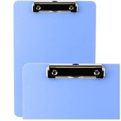 Deska z klipem A4 do pisania plastikowa niebieska - Leantoys