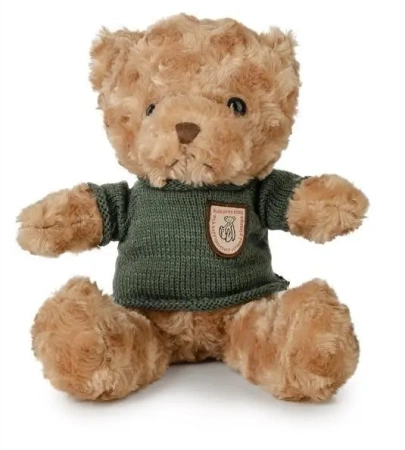 Miś kudłaty 22cm w sweterku zielony - Daffi
