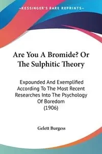 Are You A Bromide? Or The Sulphitic Theory - Burgess Gelett