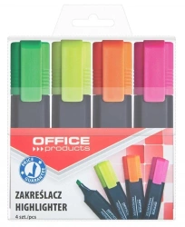 Zakreślacz fluorescencyjny 1-5mm 4szt - Office