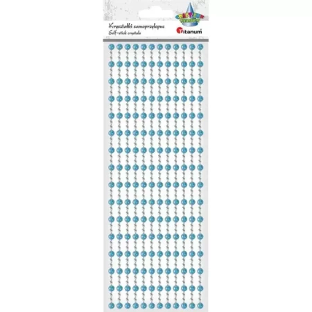 Kryształki samoprzylepne na pasku mix 12szt - Titanum