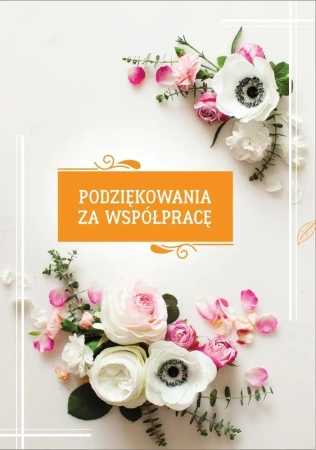 Kartka okolicznościowa Podziękowania za współpracę - Trend