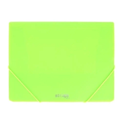Teczka z gumką A4 PP neon zielona STRIGO
