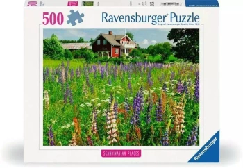 Puzzle 500 Łąka w Szwecji - Ravensburger
