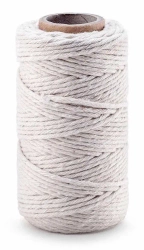 Sznurek bawełniany do makramy 2mm 100g biały - Dalprint dpCraft