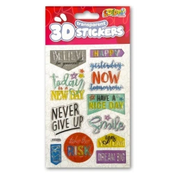 Naklejki 3D Transparent Motivation Quost - Penmate