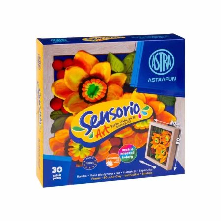 Masa plastyczna Sensorio Art  Słoneczniki  z ramką 30 kolorów - ASTRA art-pap