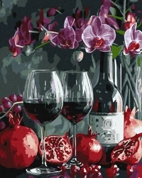 Malowanie po numerach - Kwitnąca orchidea 40x50cm - Ideyka