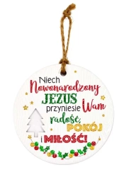 Zawieszka ceramiczna Boże Narodzenie - Kukartka