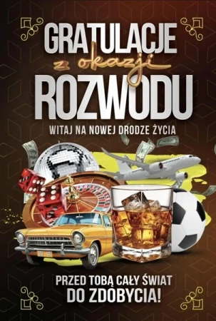 Karnet Rozwód Męski z zawieszką - YEKU
