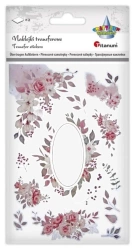 Naklejki transferowe Kwiaty różowe 2 plansze - Titanum