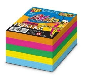 Kostka klejona 85x85mm 500 kartek kolorowa - Alfa Pastello